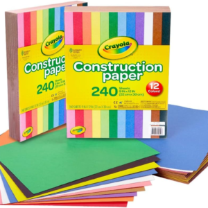 crayola construction paper bulk pack (480 sheets) 10 assorted colors 9x12 stocking stuffer