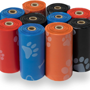 best pet supplies dog poop bags for waste refuse cleanup, doggy roll replacements for outdoor puppy walking and travel, leak proof and tear resistant, thick plastic assorted, 150 bags
